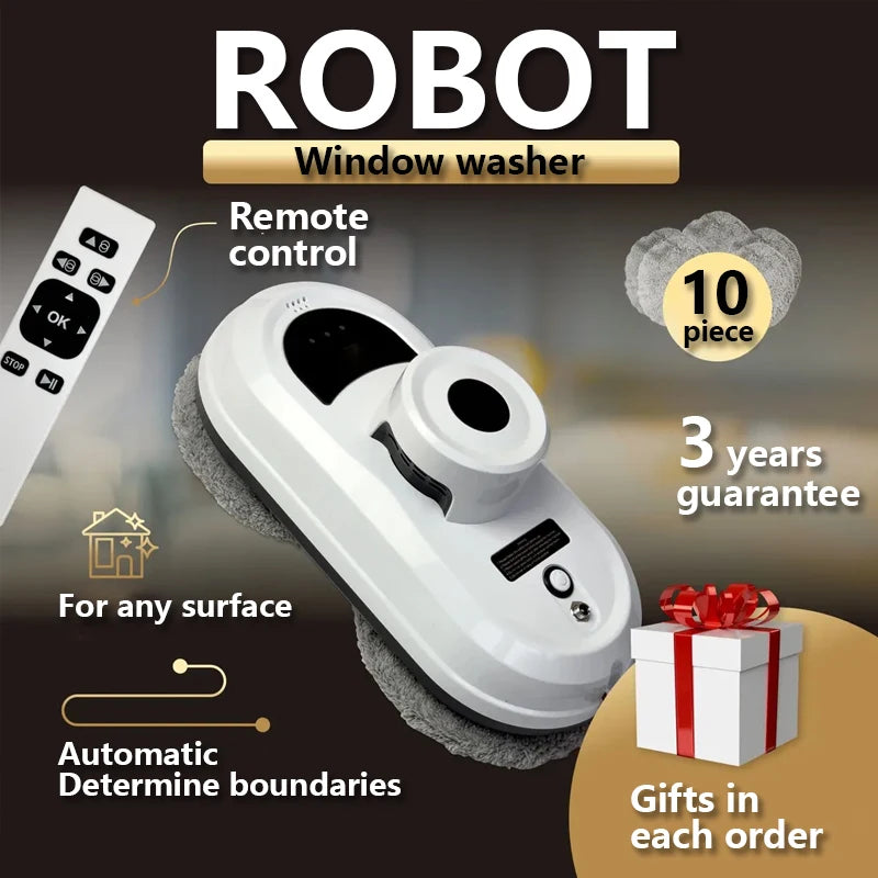 Window Cleaning Robot High Suction Electric Window Cleaner Robot Anti-falling Remote Control Robot Vacuum Cleaner